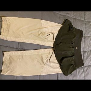 Crop leggings with skirt